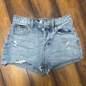 Wild Fable Light Blue Distressed Jean Shorts
